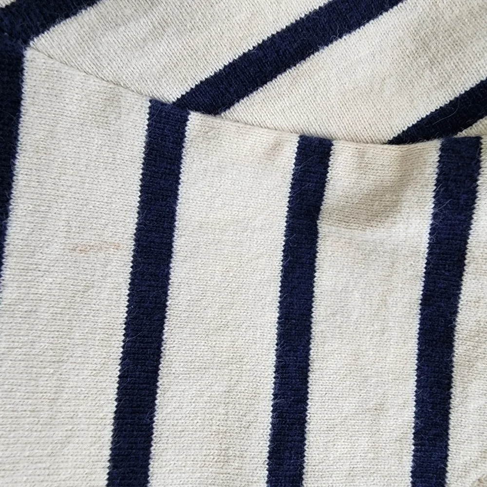 J.Crew Crew Neck Nautica Horizontal Striped 100 % Cotton Shift Dress Size S